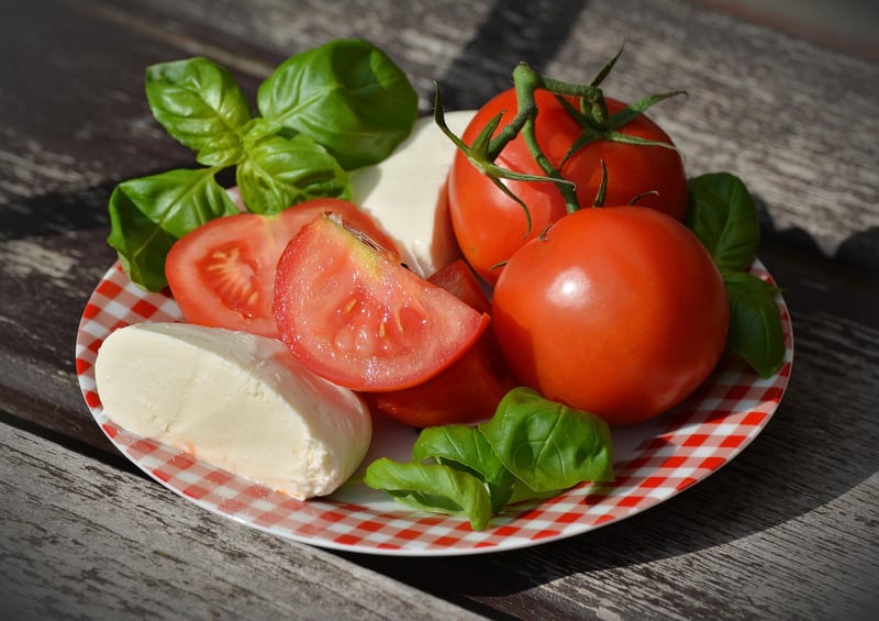 Caprese Salad with Heirloom Tomatoes